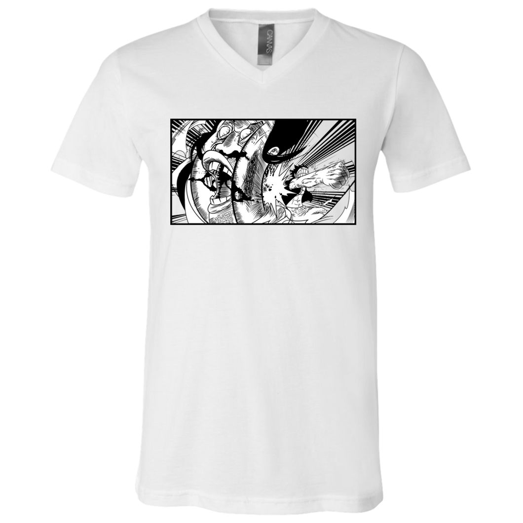 Luffy Punches Celestial Dragon V-Neck